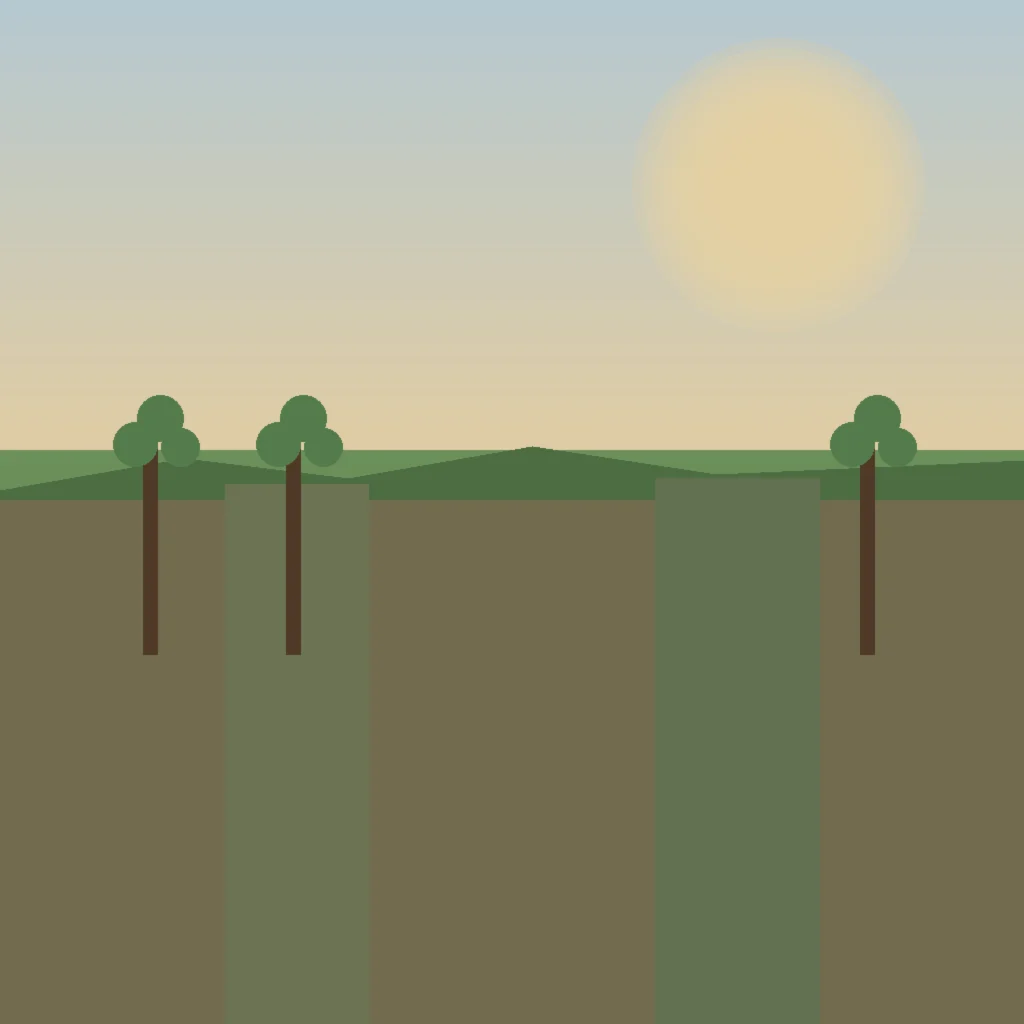 Property before landscaping upgrade